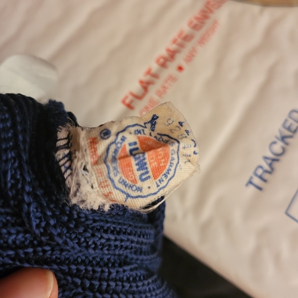 Vintage Size 16 Navy Skirt ILGWU Made In USA - Picture 15 of 15